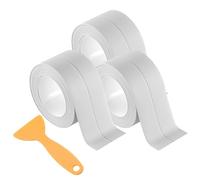 Wouueso de Calfeutrage pour Toilettes, Bandes D'Étanchéité en Silicone pour Calfeutrage, D'Étanchéité Imperméable Blanc.
