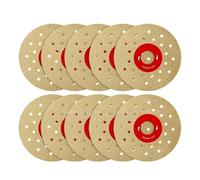 Wouueso Disque à tronçonner diamant 4 pièces Meuleuse d'angle Disque abrasif Plaque Carreaux de Céramique Marbre Porcelaine Meule Meule Disque de meulage 10pcs