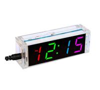 Wouueso DS1302 Kit d'horloge numérique à monter soi-même avec tubes de température et écran coloré