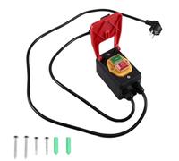 Wouueso Interrupteur d'urgence monophasé 250 V - Interrupteur marche/arrêt - Interrupteur de sécurité - Interrupteur magnétique d'urgence - Interrupteur zéro avec prise européenne