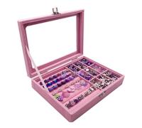 Wouueso Kit de bracelets de perles DIY avec boîte de rangement, bracelet pour fille, kit de bricolage pour la fabrication de faits à la main, perles perforées en acrylique A