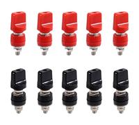 Wouueso Lot de 10 bornes d'alimentation 555B 4 mm borne de raccordement M6 borne d'alimentation en laiton borne de raccordement