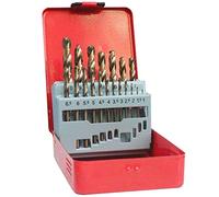 Wouueso Lot de 19 forets hélicoïdaux métriques HSS 1,0-10 mm M35 5 %