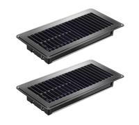 Wouueso Lot de 2 registres de sol, 4 x 10, ouvertures robustes pour grille d'aération au sol, caches de ventilation thermique, caches de ventilation pour registres de plancher de chauffage A