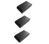 Wouueso Lot de 3 détecteurs de bris de verre de vibration sans 433 MHz avec sensibilité réglable compatible avec les systèmes d'alarme A