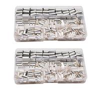 Wouueso Lot de 480 manchons de raccordement en cuivre AWG 4, 6, 8, 10 - Câble non isolé