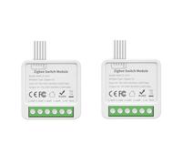 Wouueso Module de commutation de relais ZigBee 4 canaux CA 100-240 V Module de commutation marche/arrêt Smart Home Interrupteur Mini boîte sombre