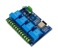 Wouueso Module relais 4 canaux 30 A DC7-28/5 V WIFI Bluetooth Module relais ESP32-WROOM Planche de développement