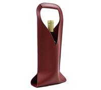 Wouueso Sac à vin en cuir Porte-bouteille de vin Champagne Sac à main Sac cadeau pour Noël, mariage, anniversaire A
