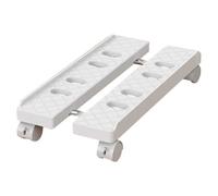 Wouueso Support de tour mobile réglable Support de CPU télescopique avec roulettes roulantes Chariot d'ordinateur de bureau B