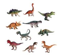 WOUYTPE 10 Pièces Dinosaure Jouet, Jouet Dinosaure, Ddinausore Jouet, dix Types Différents, Adaptés aux Enfants âgés de Trois Ans et Plus, pour Jouer et Explorer Davantage Le Monde Primitif