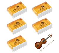 WOUYTPE 5 Pièce Colophane Violon, Rosin Colophane, Nouvelle Colophane, L'utilisation D'instruments à Cordes Frottées, Tels Que le Violon, L'erhu et le Violoncelle, Améliorer la Qualité Sonore