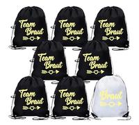 WOUYTPE 8 Pièce Sac à Dos de Mariée, Sac à Dos Team Bride, Sac D'enterrement de Vie de Jeune Fille, Peut être Utilisé pour une Scène de Mariage, une Fête et D'autres Scènes pour Organiser les Objets