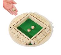 WOUYTPE Shut the Box Jeux en Bois, Jeux de Société Famille, Jeu de Dés Classiques, Convient à La Famille, Au Bar, à La Fête, Aux Activités de Plein Air, Toucher Confortable, Jouer de Diverses Manières