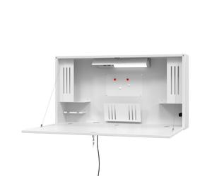 WOVA | Bureau mural - secrétaire - Blanc/Blanc