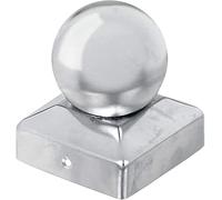 Wovar Chapeau de poteau sphérique acier inoxydable pour poteaux 7x7 cm - Par pièce