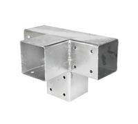 Wovar Connexion d'angle de Pergola avec Mètre pour poteaux 9 x 9 cm Modèle Cube - Par Pièce