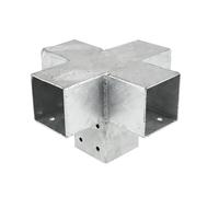 Wovar Connexion d'angle Pergola pour poteaux 7 x 7 cm modèle Cross - Par Pièce