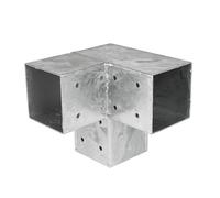 Wovar Connexion d'angle Pergola pour poteaux 9 x 9 cm Modèle Cube - Par Pièce