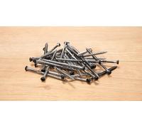 Wovar Vis bardage noire inox 5 x 80 mm Torx 25 avec pointe anti-fendage - Boîte 100 Pièces