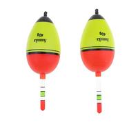 WOVEBIUS Lot de 2 flotteurs de pêche lumineux verticaux en plastique 40 g
