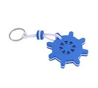 WOVEBIUS Porte-clés fantaisie flottant flottant avec gouvernail bleu