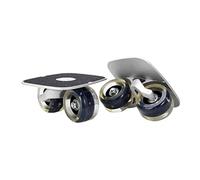 WOVEBIUS Roller Road Drift Skates Plateau extérieur Split Skateboard Roues noires transparentes