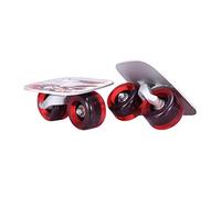 WOVEBIUS Roller Road Drift Skates Plateau Outdoor Split Skateboard Roues Rouge Noir