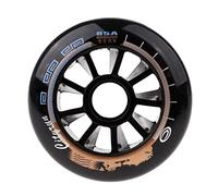WOVEBIUS Roues de patinage de vitesse pour intérieur et extérieur Noir 90 mm