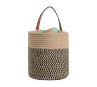 Woven Basket - Cotton Rope Modern Storage Organizers | Wall Decorative Baskets For Organizing | For Living Room Bedroom Bathroom Home Decor Office Apartment Toys Blankets Clothes And Others