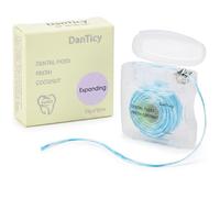 Woven Dental Floss, Dentist-Designed, Waxed, Expanding, Kid-Friendly String Floss for Oral Care (Coco, 1 Pack)