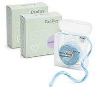 Woven Dental Floss, Dentist-Designed, Waxed, Expanding, Kid-Friendly String Floss for Oral Care (Mint, 2 Pack)