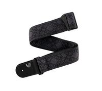 Woven Guitar Strap Monterey Black Tubular
