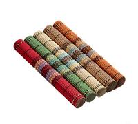Woven Placemats Set of 5 Heat Resistant 17.7x11.8 | Heat resistant pour surface, protects table from hot plates, 17.7x11.8 inches, set of 5, woven texture