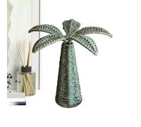 Woven Tree Decor, Artificial Desk Figurine, 9.84 Inches Coco Tree Ornament with Realistic Scene Design, Handcrafted Woven Sculpture, Home Decor Accent with Natural Style, Desk Decors for Bookshelf Use