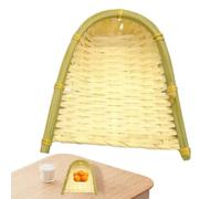 Woven Winnowing Basket - Small Open Winnowing Basket | Mini Dustpan | Weaving Dustpan Artware Baskets | Aesthetic Craftwork Decoration for Home Improvement Household Living Room