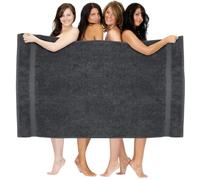 WovenWonder Draps de bain Super Jumbo Extra Large Size (150 x 200 cm) XXXL Énorme Drap de bain 100% Coton Égyptien Ultra Doux Grande Serviette de bain 600-GSM Très Absorbant Enveloppement Corporel