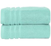 WovenWonder Lot de 2 draps de bain 100 % coton égyptien doux, très absorbants, de qualité hôtelière - 600 g/m² - 100 x 200 cm - 600 g/m² - Menthe