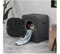WOVREO mini sèche-linge à évacuation 4 kg 800 W 6 programmes écran tactile LED pose libre ou mural gris