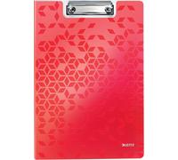 Wow 41990026 A4 Clipboard With Flap Capacity 75 A4 Sheets,Document Holder Made Of Lightweight Polyfoam,Red