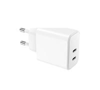 WOW - Adaptateur secteur - 40 Watt - 3.63 A - PD, Apple 2.4A, PD/PPS, PD 3.0 - 2 connecteurs de sortie (24 pin USB-C) - blanc