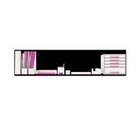 WOW Desk Organizer - Tapis de charge sans fil - 1 A - sur le câble : Micro-USB - rose métallisé
