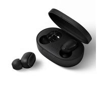 WoW E6s TWS Bluetooth 5.3 Casque intra-auriculaire sans fil avec micro HD et étui de chargement Noir