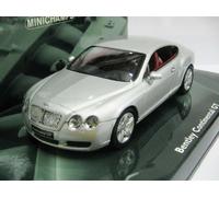 WOW EXTRÊMEMENT RARE Bentley Continental GT S1 6.0 48V 2003 Silver 1:43 Minic...