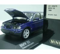 WOW EXTRÊMEMENT RARE BMW E53 X5 SUV 4.4 V8 1999 Violet 1:43 Minichamps-M3/GT-...