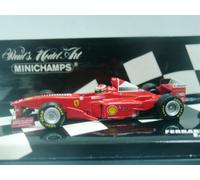 WOW EXTRÊMEMENT RARE Ferrari F300 #4 Irvine 3rd Silverstone 1998 1:64 Minichamps
