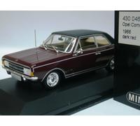 WOW EXTRÊMEMENT RARE Opel Rekord C Berline 2.2L 1966 D.Red 1:43 Minichamps-Di...