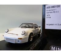WOW EXTRÊMEMENT RARE Porsche 911 RS 3.0 1974 White Gold 1:43 Minichamps-Spark...