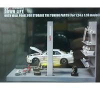 WOW EXTRÊMEMENT RARE Up & Down Lift (Silver Tuning) avec rangement mural 1:18...