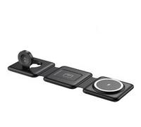 WoW F1 3in1 Pliable Magnétique Sans Fil 15W Chargeur Smartphone / Smartwatch / Casque TWS Noir
